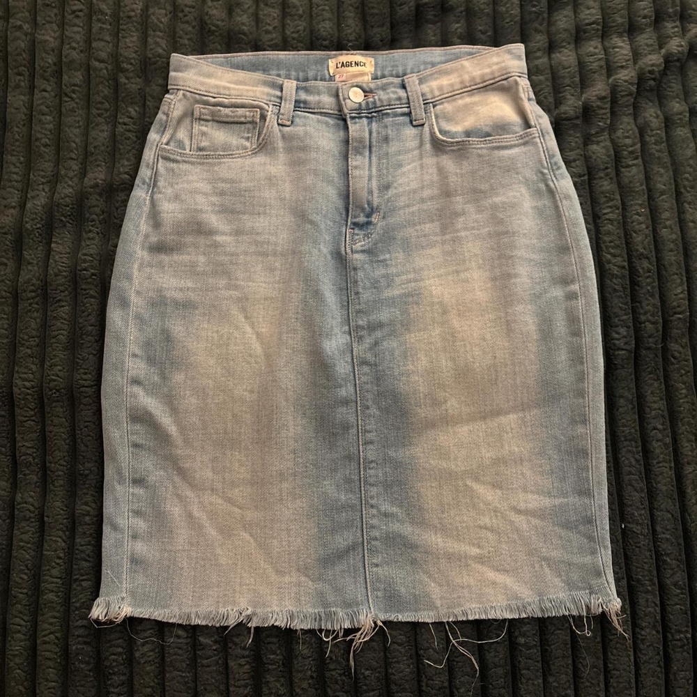 L'agence Denim Skirt